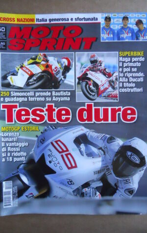 MOTOSPRINT n°40  2009   [Q79A]   Test OURUBOROS ZAETA KYMCO AGILITY 125 RS