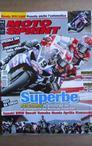 MOTOSPRINT n°44  2009   [Q79A]  Test HONDA VFR 1200F