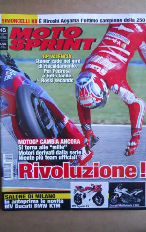 MOTOSPRINT n°45  2009   [Q79A] SALONE DI MILANO MV DUCATI BMW KTM