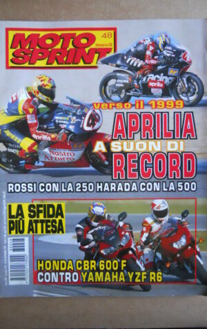 MOTOSPRINT n°48  1998   [Q79A] HONDA CBR 600 F CONTRO YAMAHA YZF R6