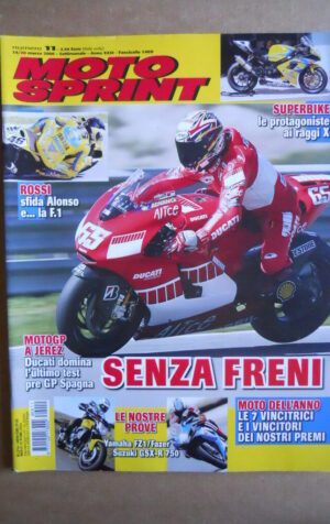 MOTOSPRINT n°11  2006   [Q29]  TEST YAMAHA FZ1 / FAZER SUZUKI GSX-R 750