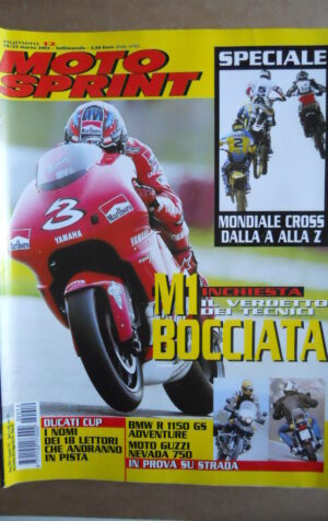 MOTOSPRINT n°12  2002     [Q30] BMW R 1150 GS ADVENTURE MOTO GUZZI NEVADA 750