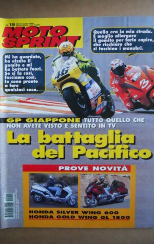 MOTOSPRINT n°15  2001       [Q23]  TEST NOVITA' HONDA SILVER WING 600 GL 1800