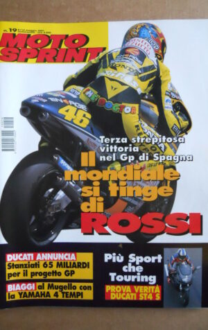 MOTOSPRINT n°19  2001       [Q23]  TEST VERITA' DUCATI ST4 S