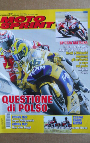 MOTOSPRINT n°27  2006     [Q30]  TEST MOTO GUZZI 850 GRISO CONTRO BREVA