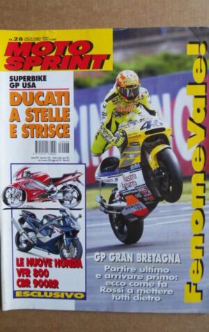 MOTOSPRINT n°28  2001       [Q23] LE NUOVA HONDA VFR 800 CBR 900RR