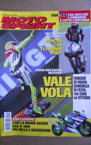 MOTOSPRINT n°29  2002     [Q30] NUOVA SUZUKI GSX-R 1000 - VALENTINO ROSSI