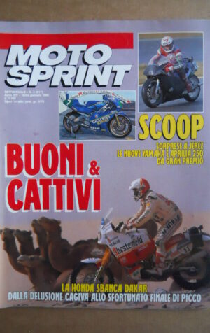 MOTOSPRINT n°3  1989       [Q19]  TEST GUZZI NTX 750 HUSQVARNA WRK 250