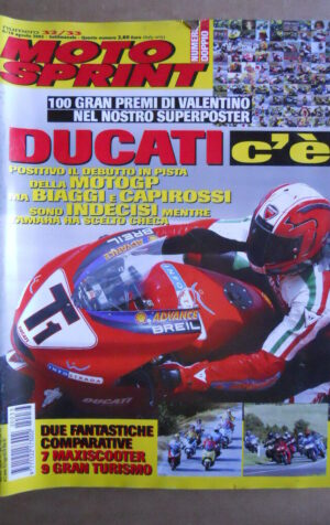 MOTOSPRINT n°32/33  2002   [Q29] CON POSTER 100 GRAN PREMI VALENTINO ROSSI
