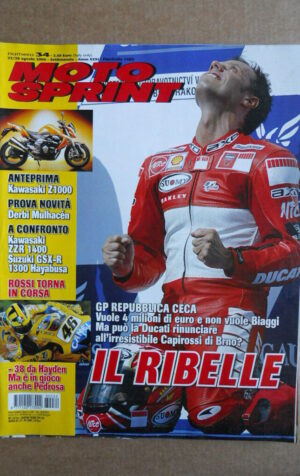 MOTOSPRINT n°34  2006     [Q30] KAWASAKI ZZR 1400 SUZUKI GSX-R 1300 HAYABUSA