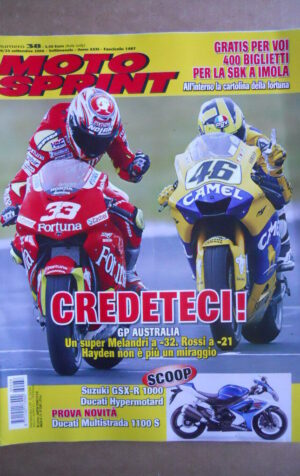 MOTOSPRINT n°38  2006     [Q30] DUCATI MULTISTRADA 1100 S SUZUKI GSX-R 1000