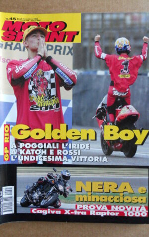 MOTOSPRINT n°45  2001    [Q22]  TEST CAGIVA X-TRA RAPTOR 1000