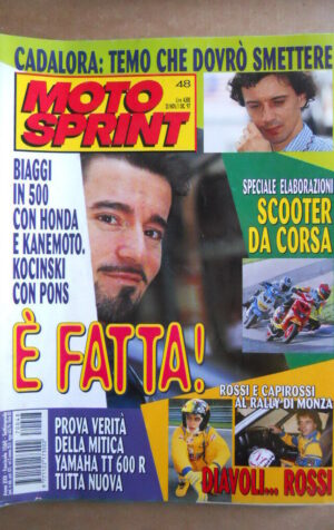 MOTOSPRINT n°48  1997     [Q22]  TEST DELLA MITICA YAMAHA TT 600 RR