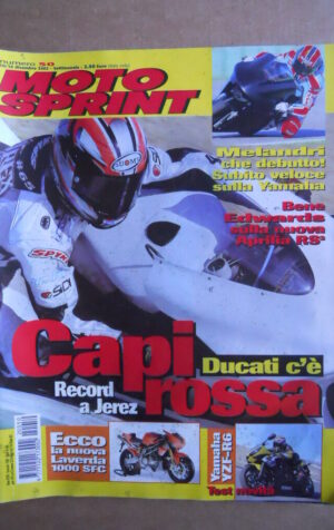 MOTOSPRINT n°50  2002     [Q30] TEST YAMAHA YFZ-R6 LAVERDA 1000 SFC