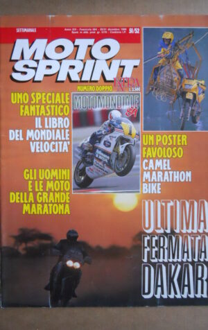 MOTOSPRINT n°51/52  1989       [Q19]  TEST YAMAHA SDR 250 KTM GS 125 CBR 400 RR