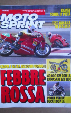 MOTOSPRINT n°6  1992     [Q21] TEST DUCATI 907 I.E. - ELABORAZIONE DUCATI 851