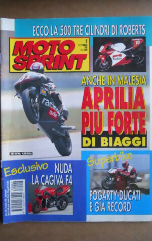 MOTOSPRINT n°7  1997     [Q22] TEST LA CAGIVA F4