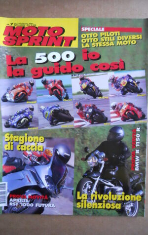 MOTOSPRINT n°7  2001       [Q23] TEST APRILIA RST 1000 FUTURA