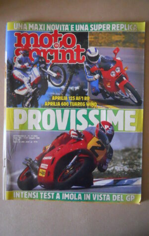MOTOSPRINT n°19 1988  Test APRILIA 125 AF /1 RR APRILIA 600 TUAREG [MS7]