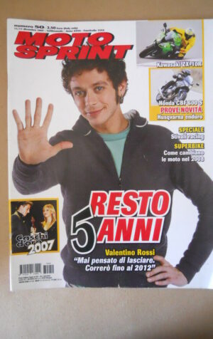 MOTOSPRINT n°50 2007 VALENTINO ROSSI KAWASAKI ZX-10R [MS8]