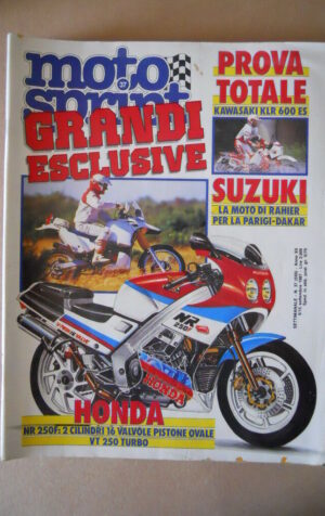 MOTOSPRINT n°37 1987  Test Kawasaki KLR 600 ES [MS7]