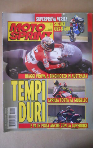 MOTOSPRINT n°11 1998  TEST  SUZUKI GSX-R 600  [MS8]