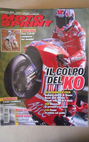 MOTOSPRINT n°34 2007  TEST  YAMAHA FZ1  [MS8]