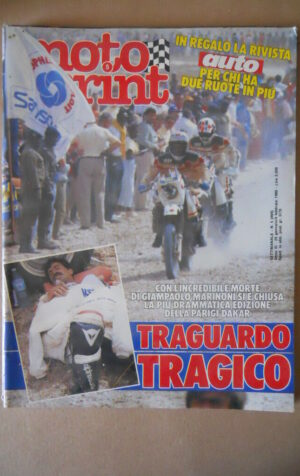 MOTOSPRINT n°5 1986 MORTE DI GIAMPAOLO MARINONI  [MS7]