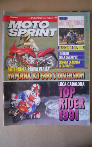 MOTOSPRINT n°50 1991 Test YAMAHA XJ 600S DIVERSION  [MS7]