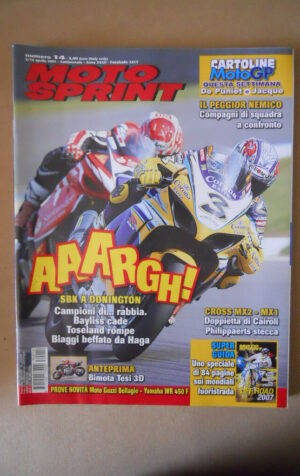 MOTOSPRINT n°14 2007 CON CARTOLINE DE PUNIET E JACQUE  [MS8]