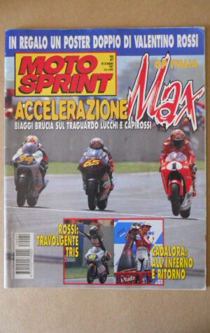 MOTOSPRINT n°21 1997 VALENTINO ROSSI TRAVOLGENTE TRIS  [MS8]