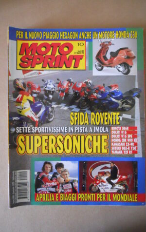 MOTOSPRINT n°10 1998  TEST BIMOTA SB6R DUCATI 916  [MS8]