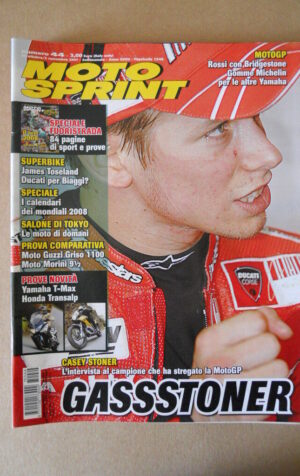 MOTOSPRINT n°44 2007  TEST  YAMAHA T-MAX HONDA TRANSALP  [MS8]