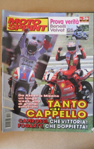MOTOSPRINT n°26 1999 Test BENELLI VELVET 125  [MS7]