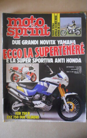 MOTOSPRINT n°44 1988  Test APRILIA 125 RED ROSE HONDA CN 250 [MS7]