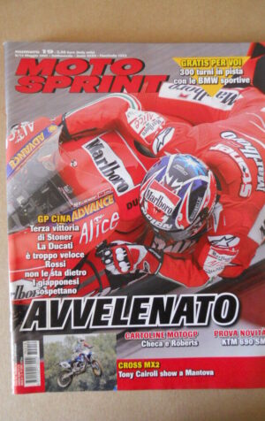 MOTOSPRINT n°19 2007 CON CARTOLINA CARLOS CHECA KENNY ROBERTS JR [MS8]