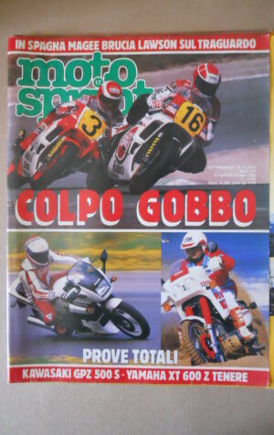 MOTOSPRINT n°17 1988  Test KAWASAKI GPZ 500S YAMAHA XT 600 Z [MS7]