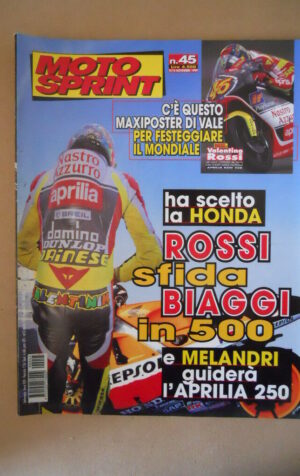 MOTOSPRINT n°45 1999 ROSSI SFIDA MAX BIAGGI  [MS7]