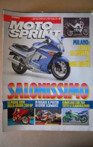 MOTOSPRINT n°47 1991 KAWASAKI ZXR 750 TUTTE LE ELABORAZIONI [MS7]