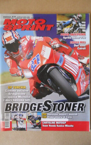 MOTOSPRINT n°17 2007  CON CARTOLINA NAKANO - APRILIA SHIVER 750  [MS8]