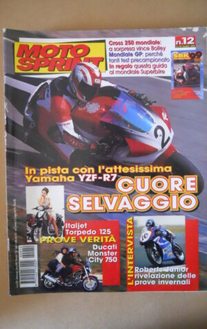 MOTOSPRINT n°12 1999  Test DUCATI MONSTER CITY 750  [MS7]