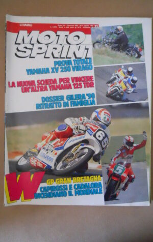 MOTOSPRINT n°32 1990  TEST  YAMAHA XV 250 VIRAGO [MS9]