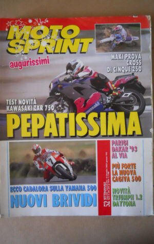 MOTOSPRINT n°52 1992  TEST  KAWASAKI ZXR 750  [MS9]