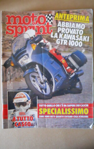 MOTOSPRINT n°7 1986  Test Kawasaki GTR 1000  [MS7]