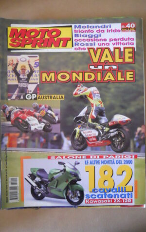 MOTOSPRINT n°40 1999  TEST  KAWASAKI ZX-12R  [MS9]