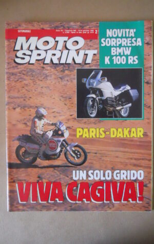 MOTOSPRINT n°2 1990 PARIS DAKAR - BMW K 100 RS  [MS9]