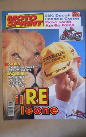 MOTOSPRINT n°43 1999 VALENTINO ROSSI MONDIALE  [MS9]