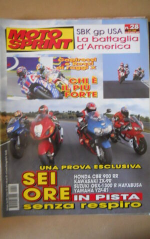 MOTOSPRINT n°28 1999  Test HONDA CBR 900 RR SUZUKI GSX-1300 R  [MS7]