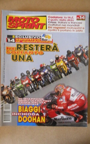 MOTOSPRINT n°14 1999 MAX BIAGGI INCHIODA DOOHAN  [MS9]