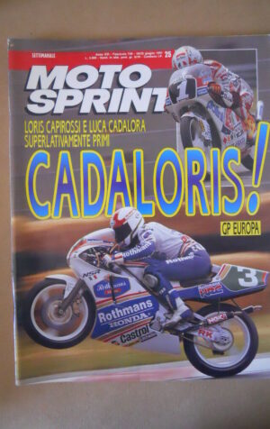 MOTOSPRINT n°25 1991 CADALORA GP EUROPA  [MS9]